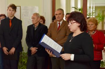 Kladenie vencov k pamätnej tabuli obetiam I. sveto Kladenie vencov k pamätnej tabuli obetiam I. sveto